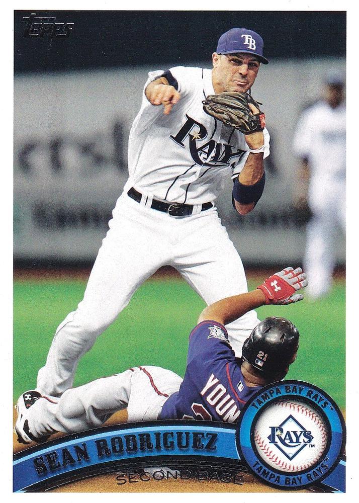 #397 Sean Rodriguez - Tampa Bay Rays - 2011 Topps Baseball