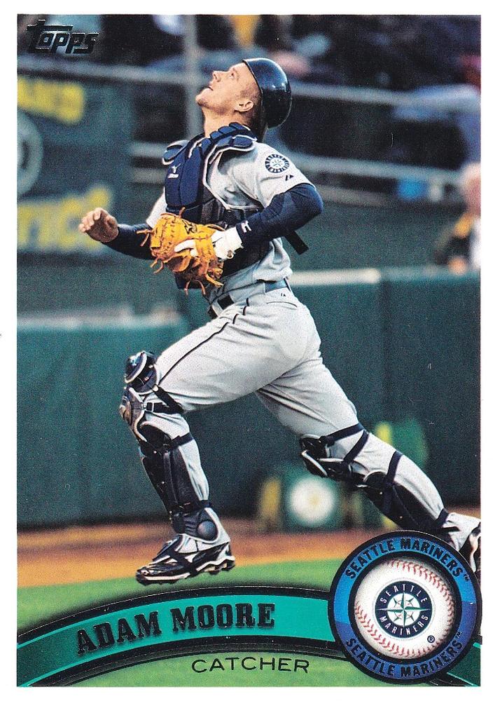 #399 Adam Moore - Seattle Mariners - 2011 Topps Baseball