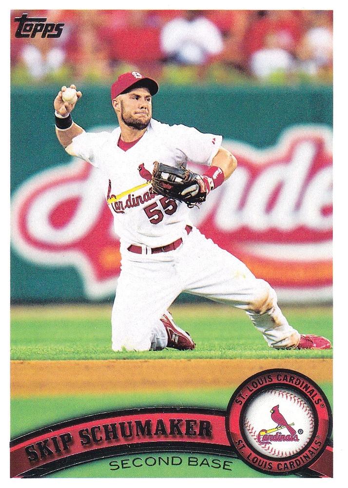 #429 Skip Schumaker - St. Louis Cardinals - 2011 Topps Baseball