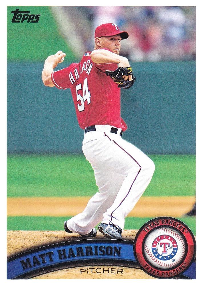 #432 Matt Harrison - Texas Rangers - 2011 Topps Baseball