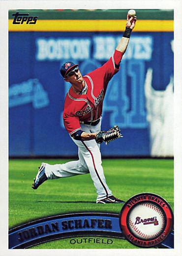 #437 Jordan Schafer - Atlanta Braves - 2011 Topps Baseball