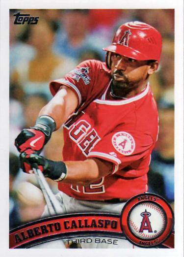 #454 Alberto Callaspo - Los Angeles Angels - 2011 Topps Baseball