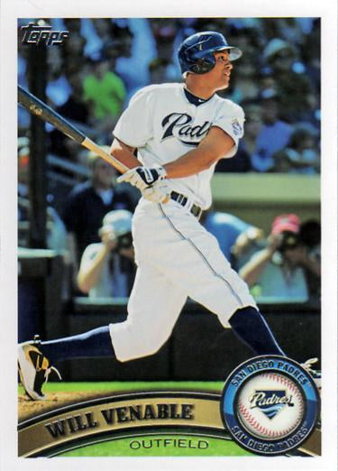 #463 Will Venable - San Diego Padres - 2011 Topps Baseball