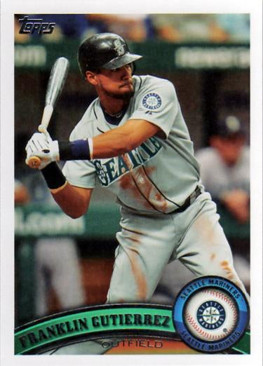 #477 Franklin Gutierrez - Seattle Mariners - 2011 Topps Baseball