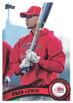 #517 Fred Lewis - Cincinnati Reds - 2011 Topps Baseball