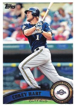 #519a Corey Hart - Milwaukee Brewers - 2011 Topps Baseball