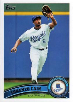 #533 Lorenzo Cain - Kansas City Royals - 2011 Topps Baseball