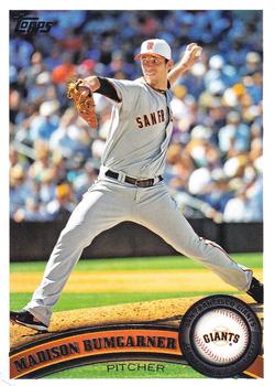 #555a Madison Bumgarner - San Francisco Giants - 2011 Topps Baseball