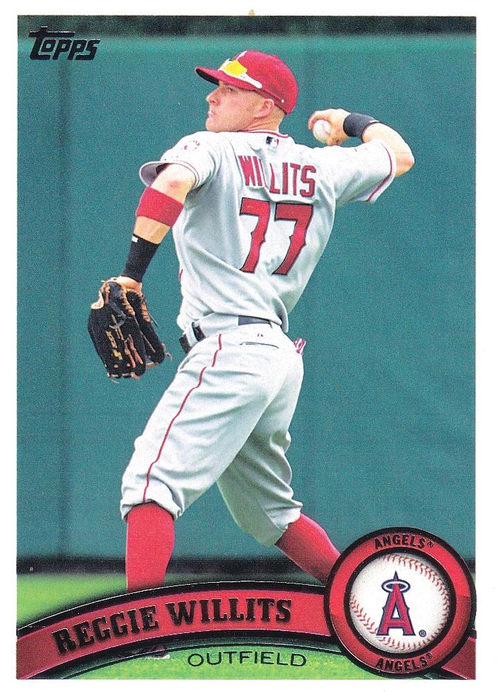 #559 Reggie Willits - Los Angeles Angels - 2011 Topps Baseball