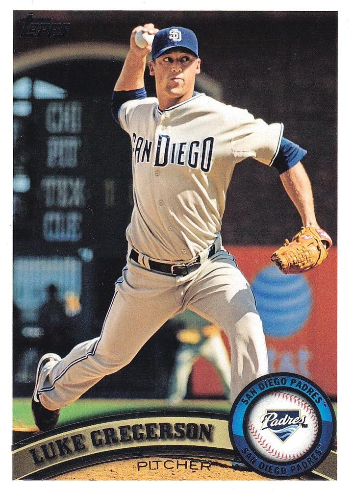 #561 Luke Gregerson - San Diego Padres - 2011 Topps Baseball