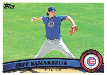 #564 Jeff Samardzija - Chicago Cubs - 2011 Topps Baseball