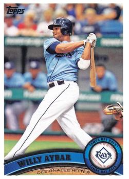 #578 Willy Aybar - Tampa Bay Rays - 2011 Topps Baseball