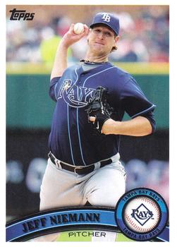 #579 Jeff Niemann - Tampa Bay Rays - 2011 Topps Baseball