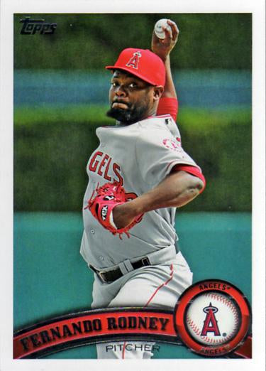#581 Fernando Rodney - Los Angeles Angels - 2011 Topps Baseball