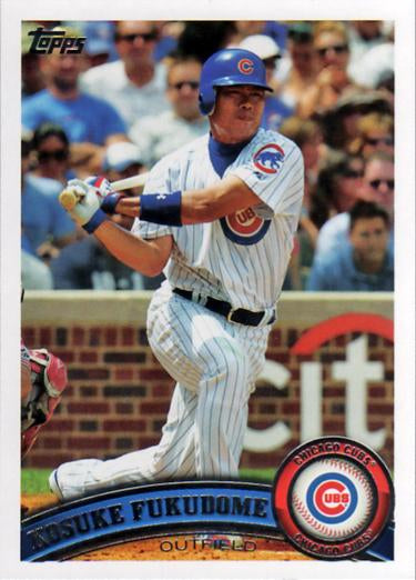 #582 Kosuke Fukudome - Chicago Cubs - 2011 Topps Baseball