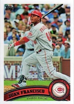 #609 Juan Francisco - Cincinnati Reds - 2011 Topps Baseball