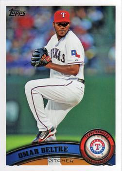 #621 Omar Beltre - Texas Rangers - 2011 Topps Baseball