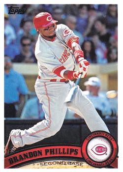 #630a Brandon Phillips - Cincinnati Reds - 2011 Topps Baseball