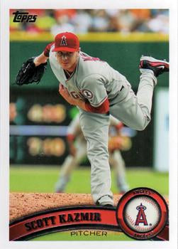 #632 Scott Kazmir - Los Angeles Angels - 2011 Topps Baseball