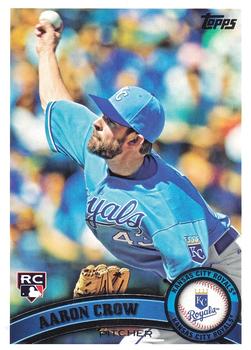 #633 Aaron Crow - Kansas City Royals - 2011 Topps Baseball