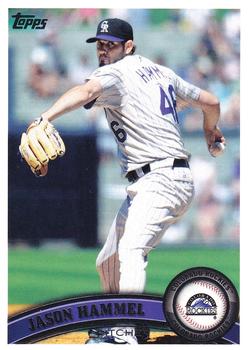 #642 Jason Hammel - Colorado Rockies - 2011 Topps Baseball