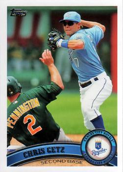 #654 Chris Getz - Kansas City Royals - 2011 Topps Baseball