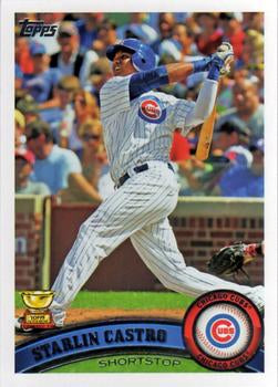 #655 Starlin Castro - Chicago Cubs - 2011 Topps Baseball