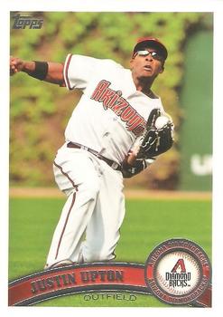 #40b Justin Upton - Arizona Diamondbacks - 2011 Topps Baseball