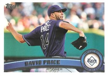 #61b David Price - Tampa Bay Rays - 2011 Topps Baseball