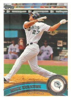 #78b Mike Stanton - Florida Marlins - 2011 Topps Baseball