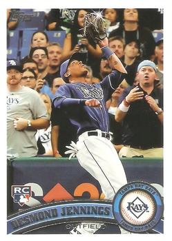 #80b Desmond Jennings - Tampa Bay Rays - 2011 Topps Baseball