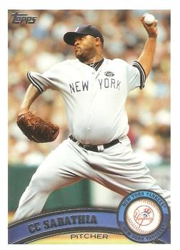 #102b CC Sabathia - New York Yankees - 2011 Topps Baseball