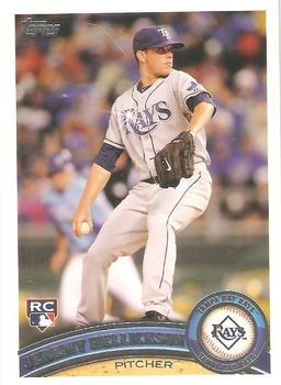 #165b Jeremy Hellickson - Tampa Bay Rays - 2011 Topps Baseball