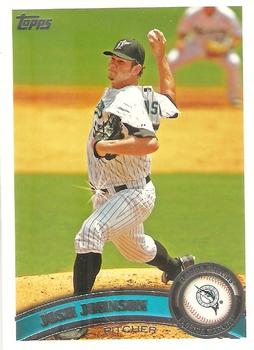 #166b Josh Johnson - Florida Marlins - 2011 Topps Baseball