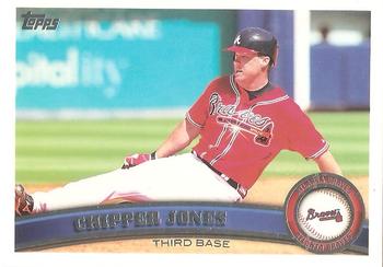#169b Chipper Jones - Atlanta Braves - 2011 Topps Baseball