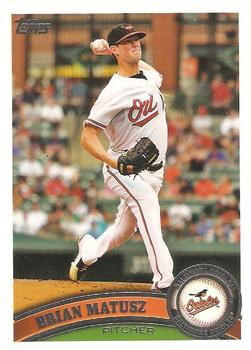 #177b Brian Matusz - Baltimore Orioles - 2011 Topps Baseball