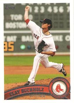 #208b Clay Buchholz - Boston Red Sox - 2011 Topps Baseball