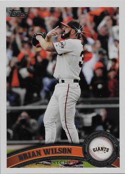 #210b Brian Wilson - San Francisco Giants - 2011 Topps Baseball