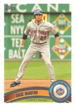 #290b Ike Davis - New York Mets - 2011 Topps Baseball