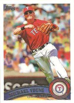 #320b Michael Young - Texas Rangers - 2011 Topps Baseball
