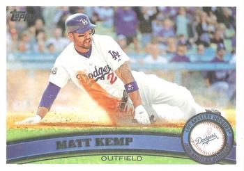 #375b Matt Kemp - Los Angeles Dodgers - 2011 Topps Baseball