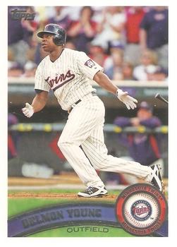 #485b Delmon Young - Minnesota Twins - 2011 Topps Baseball