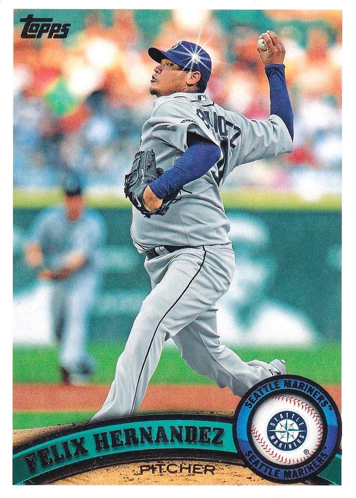 #530b Felix Hernandez - Seattle Mariners - 2011 Topps Baseball