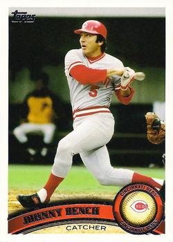 #198b Johnny Bench - Cincinnati Reds - 2011 Topps Baseball