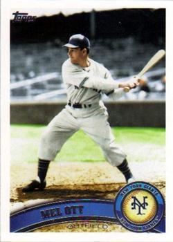 #250c Mel Ott - New York Giants - 2011 Topps Baseball