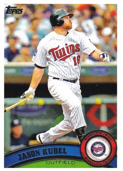 #4 Jason Kubel - Minnesota Twins - 2011 Topps Baseball