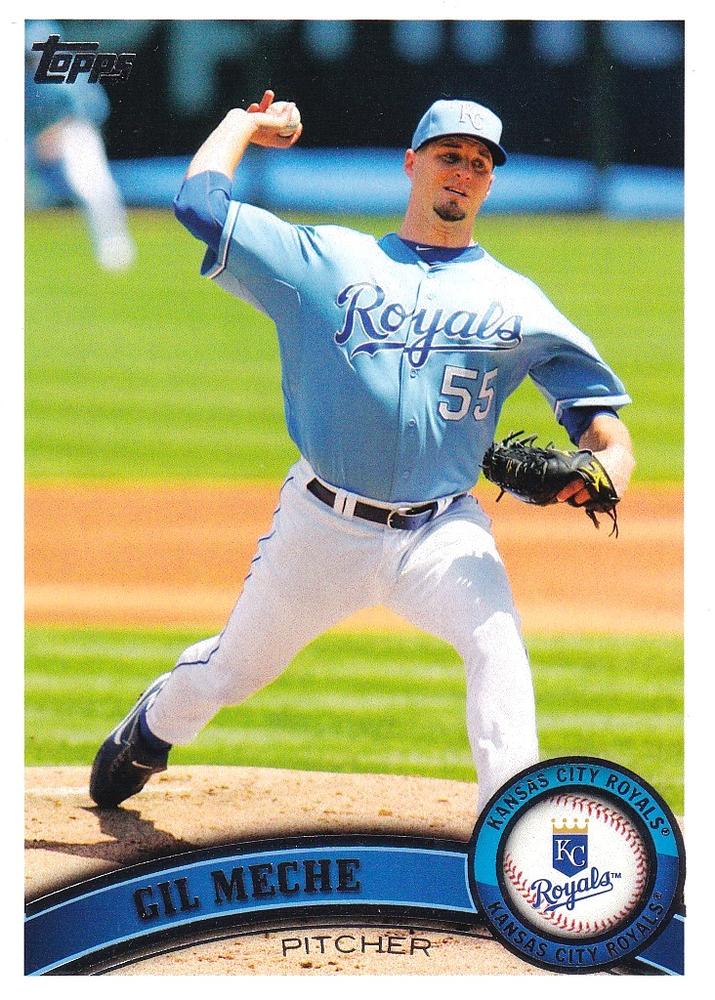 #9 Gil Meche - Kansas City Royals - 2011 Topps Baseball