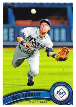 #27 Ben Zobrist - Tampa Bay Rays - 2011 Topps Baseball