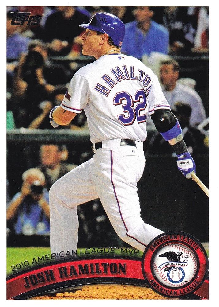 #29 Josh Hamilton MVP - Texas Rangers - 2011 Topps Baseball