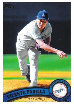 #37 Vicente Padilla - Los Angeles Dodgers - 2011 Topps Baseball